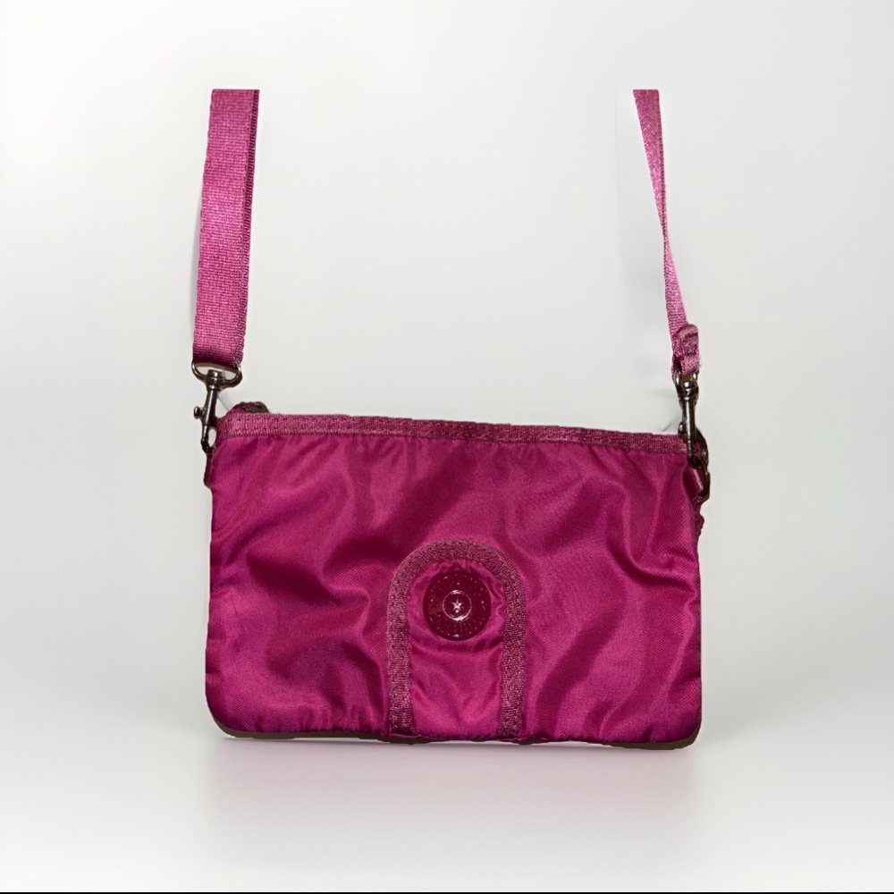 Kipling Barbie pink small convertible wristlet/crossbody bag